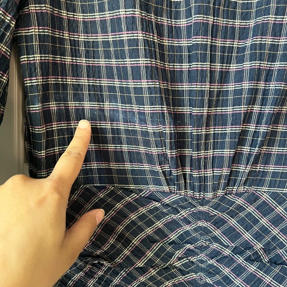 ISABEL MARANT FILANUA PUFF-SLEEVE PLAID MINI DRESS - Size 38/US 6 - Picture 13 of 13